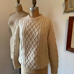 Vintage Fisherman Sweater Hand Knit
